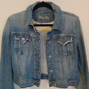 Miss Me cropped denim jacket
